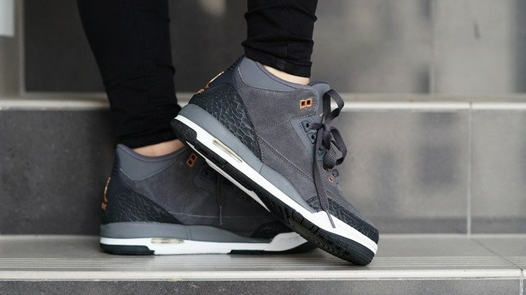 Giày Nike Air Jordan 3 Retro GS 'Anthracite' 441140-035 - Ảnh 5