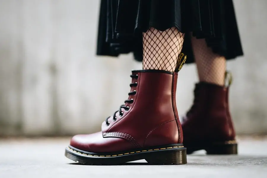 Giày Dr. Martens Wmns 1460 Smooth Boot 'Cherry Red' 11821600 - Ảnh 3