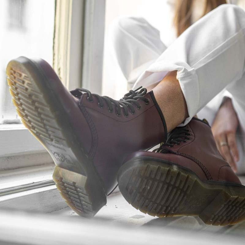 Giày Dr. Martens 1460 Smooth Boot 'Cherry Red' 10072600 - Ảnh 3