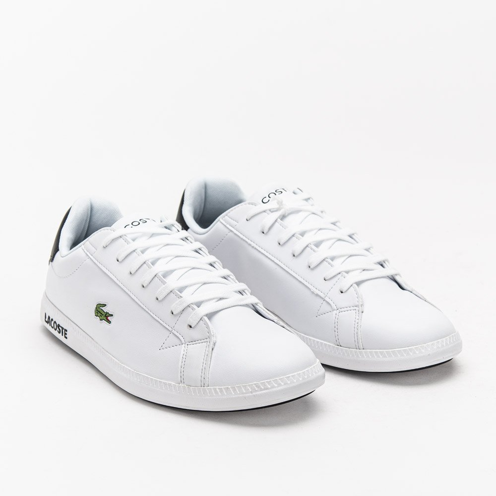 Giày Lacoste Grazie 2 SMA Leather White Black 740SMA0075-147 - Ảnh 3