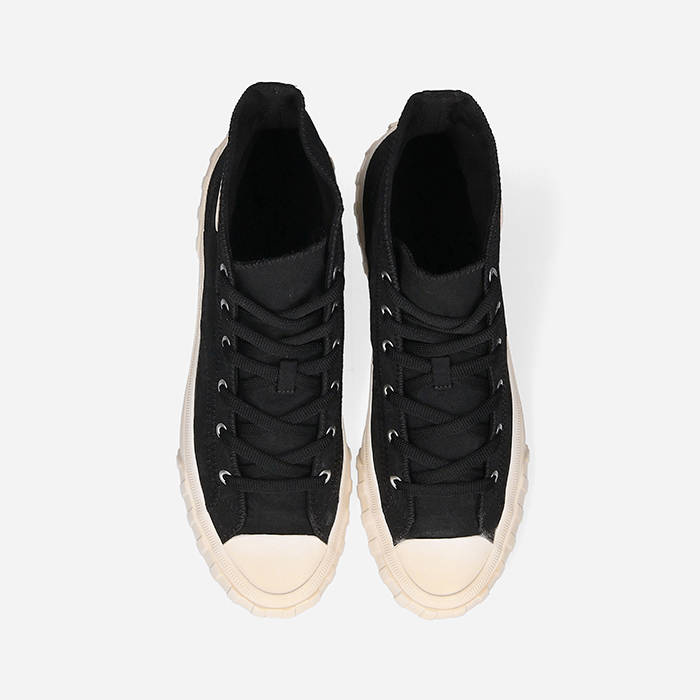 Giày MSIBHV Army Sneaker High Monogram Black 3121BM635 - Ảnh 3