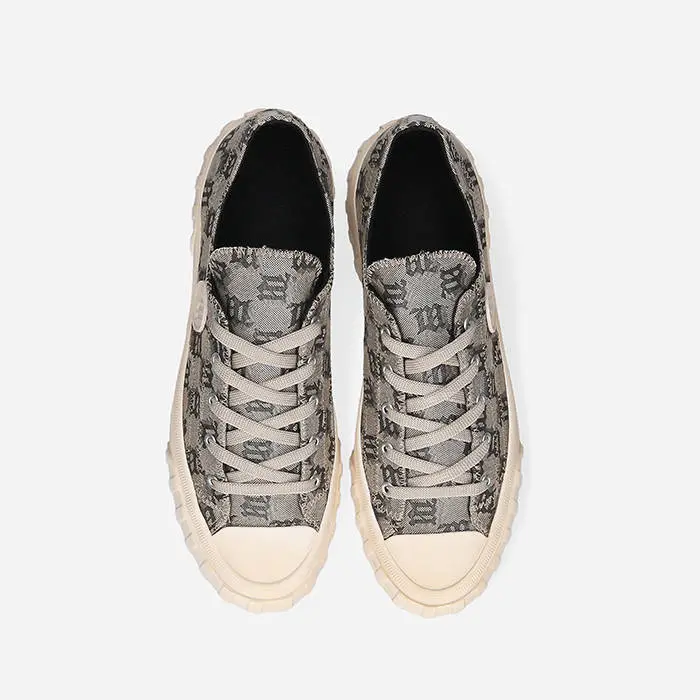 Giày MSIBHV Army Sneaker Low Monogram Beige 3121BM634 - Ảnh 4