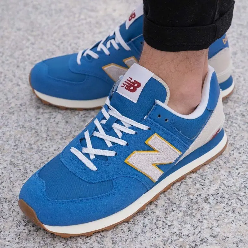 Giày New Balance Running Bali Blue Heather ML574SCA - Ảnh 4
