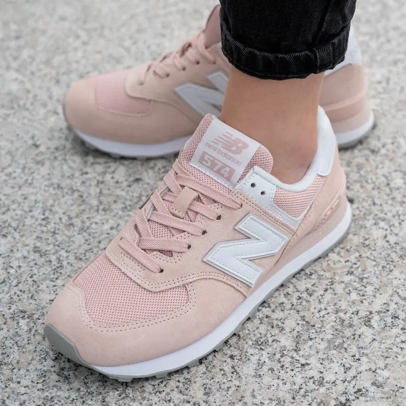 Alternative view of Giày New Balance Wmns 574 'Pink White' WL574OAB
