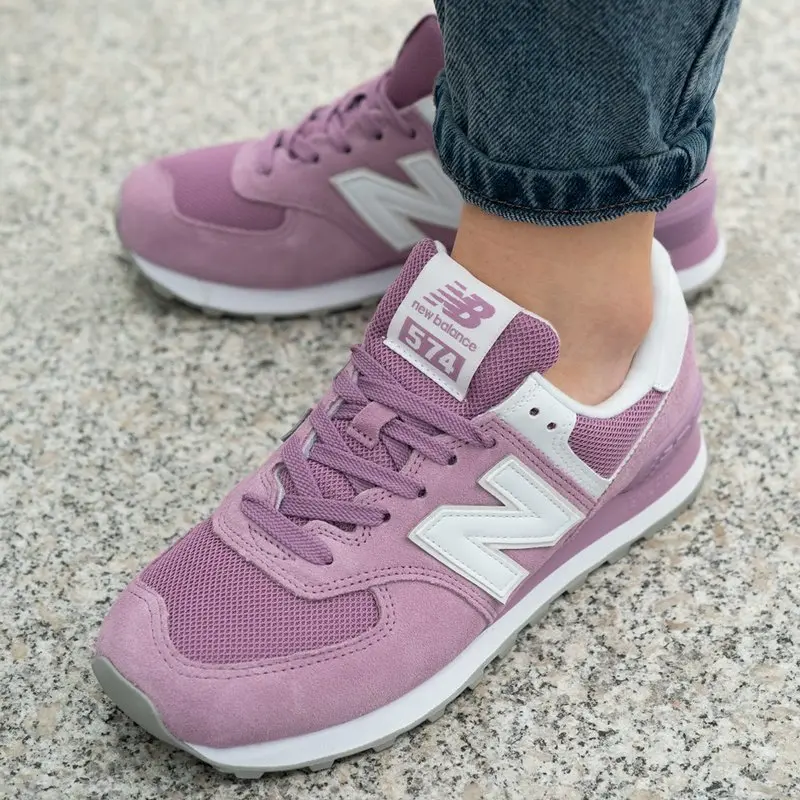 Giày New Balance Wmns 574 'Purple White' WL574OAC - Ảnh 3