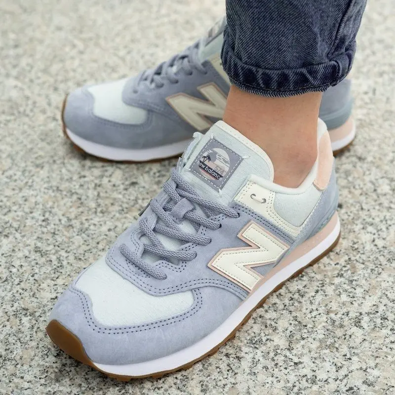 Giày New Balance Wmns 574 'Light Slate Fog' WL574SUO - Ảnh 5