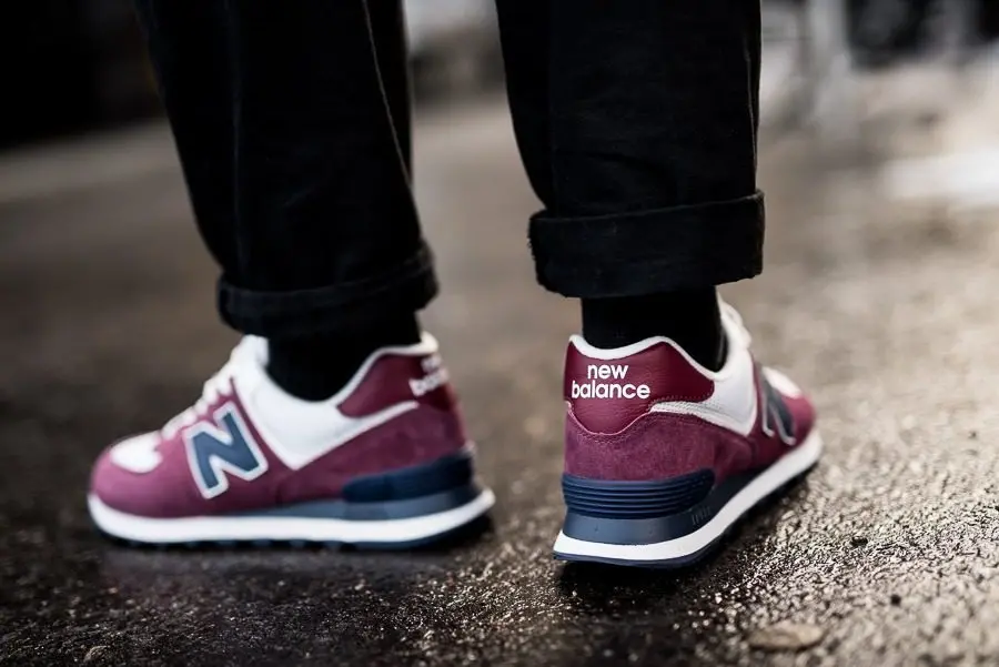 Giày New Balance Marathon Running 'Burgundy' ML574ESW - Ảnh 7