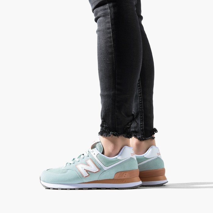 Giày New Balance Wmns 574 Mint Orange WL574ESE - Ảnh 3
