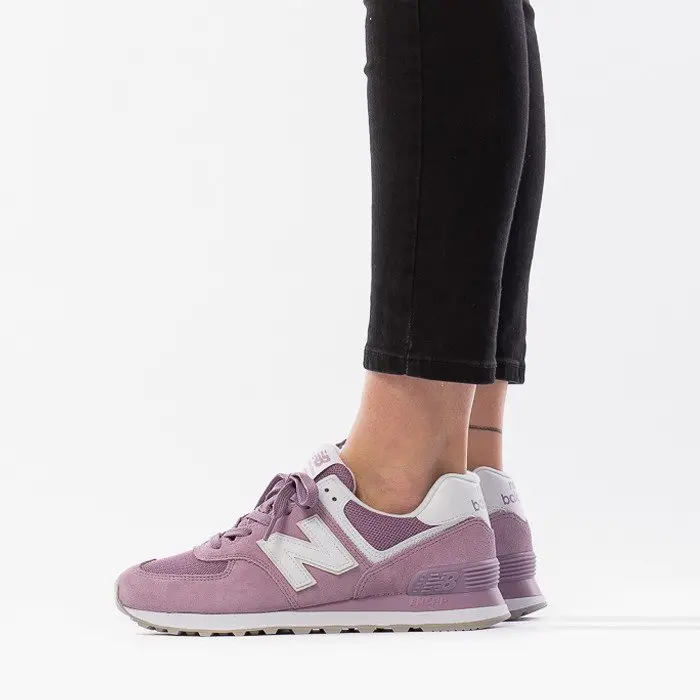 Alternative view of Giày New Balance Wmns 574 'Purple White' WL574OAC