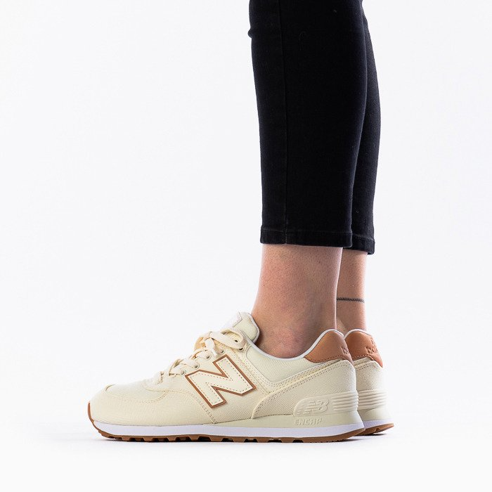 Giày New Balance Wmns 574 Trainer 'Beige' WL574SCB - Ảnh 5