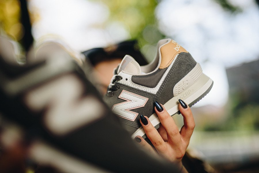 Giày New Balance Women's 574 'Grey Tan' WL574SYP - Ảnh 4