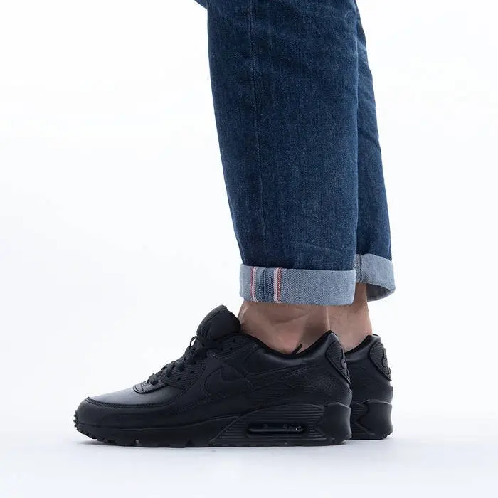 Giày Nike Max 90 Leather Triple Black CZ5594-001 - Ảnh 5