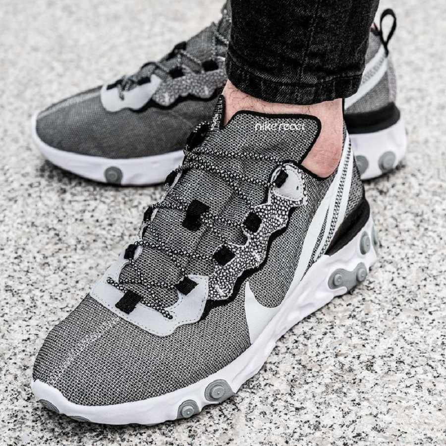 Giày Nike React Element 55 'Wolf Grey' CD2153-100 - Ảnh 2