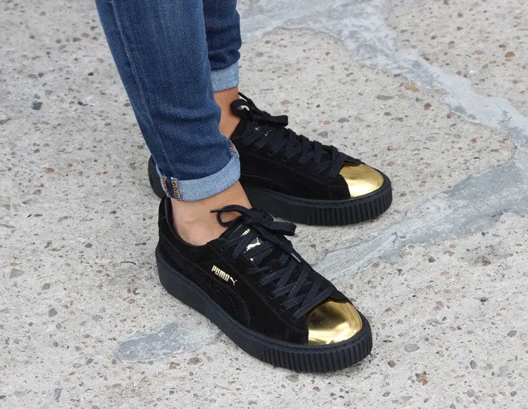 Giày Puma Wmns Suede Platform 'Gold' 362222-02 - Ảnh 5