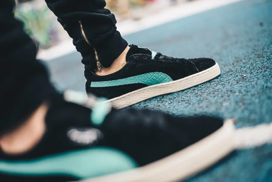 Giày Puma Suede Diamond Supply Co. 'Black Diamond Blue' 365650-01 - Ảnh 4