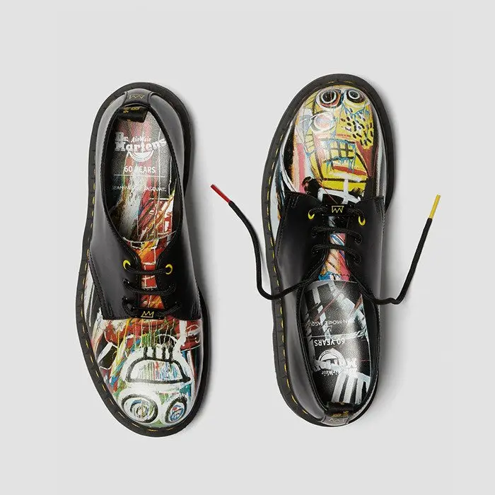 Giày Dr.Martens 1461 Basquiat Leather Oxford 'Black Multi' 26320001 - Ảnh 5