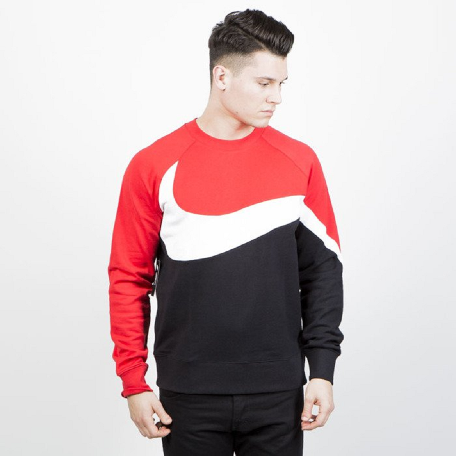 Áo Nike Sportswear Swoosh Crewneck AR3088-010 - Ảnh 2