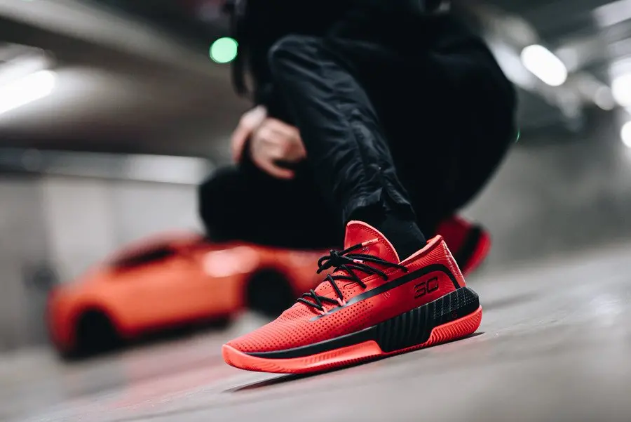 Alternative view of Giày Under Armour SC Curry 3Zero III 'Red' 3022048-601
