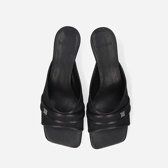 Giày MSIBHV Sasha Slip On Sandal Black 3121BM630 - Ảnh 3