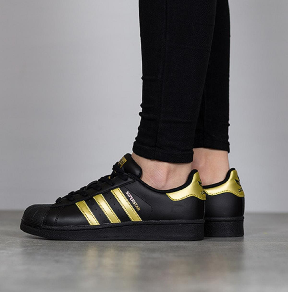 Giày Adidas Superstar J Cblack/Goldmt/Goldmt BB2871 - Ảnh 9
