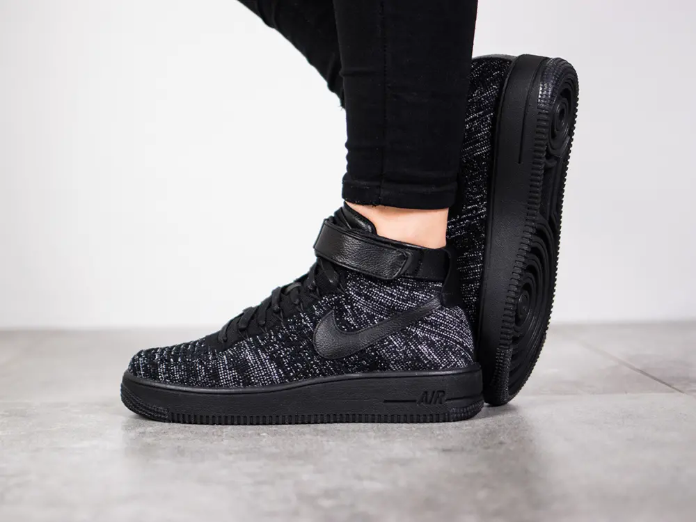 Giày Nike Air Force 1 Flyknit 'Black' 818018-002 - Ảnh 4