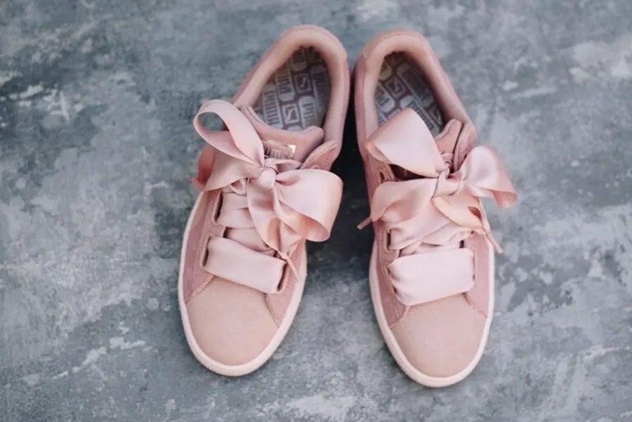 Giày Puma Suede Heart Pebble "Particle Pink" 365210-01 - Ảnh 4