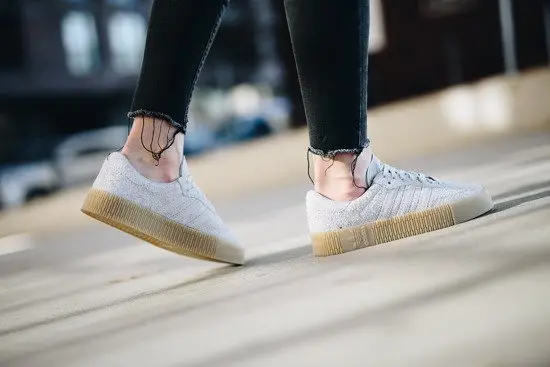 Alternative view of Giày Adidas Sambarose Women’s Shoes 'Grey Gum' B37860