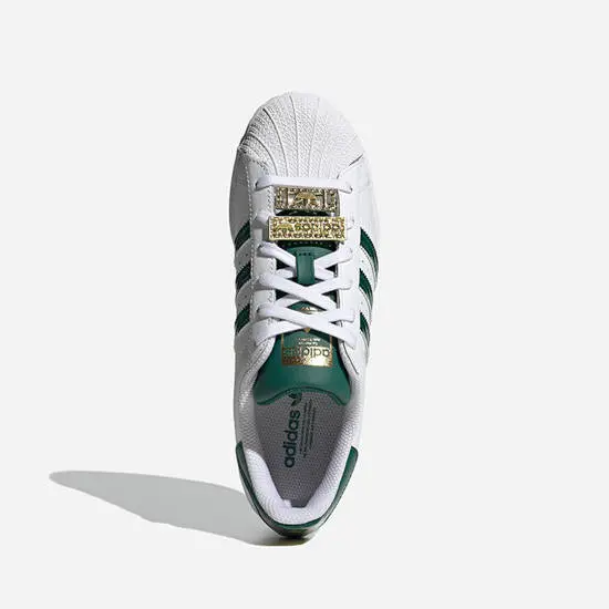 Alternative view of Giày Adidas Superstar W 'Green Metalic Gold' H03909