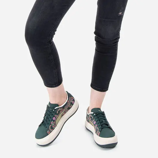 Alternative view of Giày Puma Suede Mayu x Liberty 'Green' 382191-01