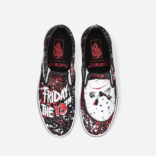 Giày Vans House of Terror x Slip-On 'Jason Voorhees' VN0A4U38ZPL - Ảnh 3