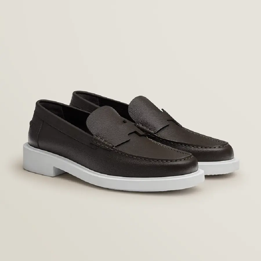Giày Hermes English Loafer ‘Ebony Brown’ H221976ZAME410 - Ảnh 2