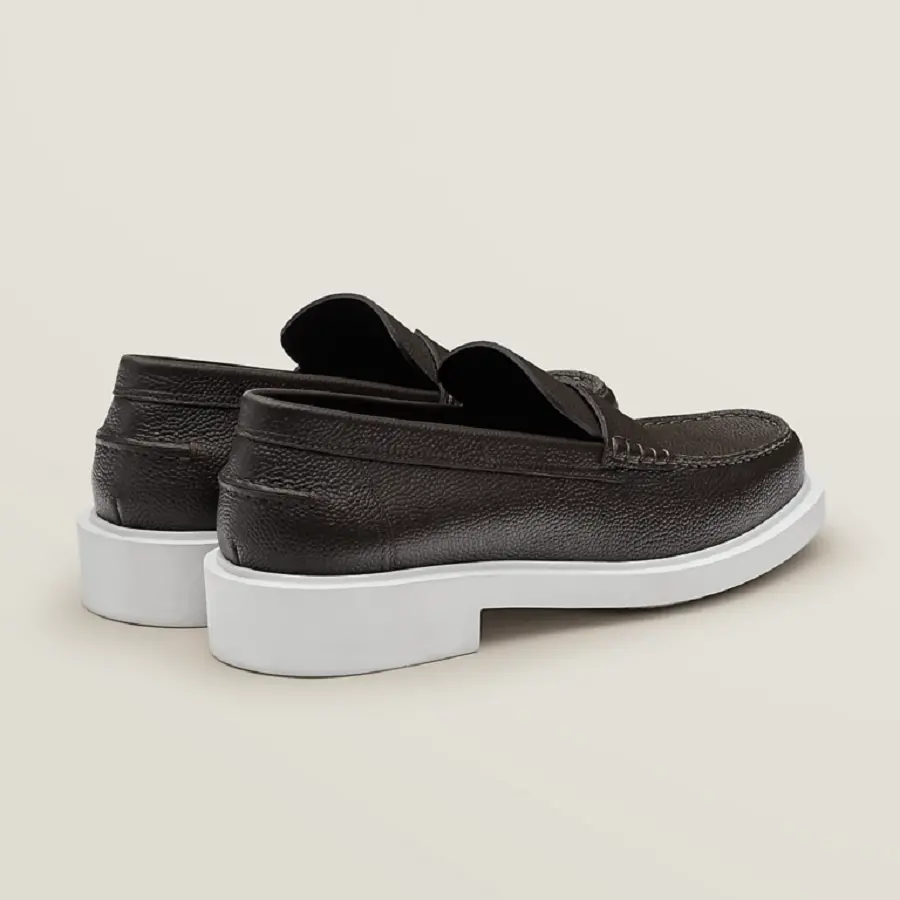 Giày Hermes English Loafer ‘Ebony Brown’ H221976ZAME410 - Ảnh 4