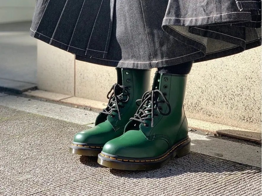 Giày Dr. Martens 1460 Green Smooth 11822207 - Ảnh 5
