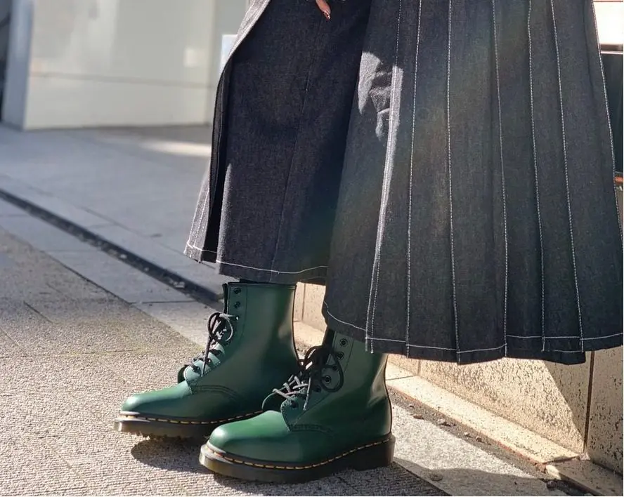 Giày Dr. Martens 1460 Green Smooth 11822207 - Ảnh 6