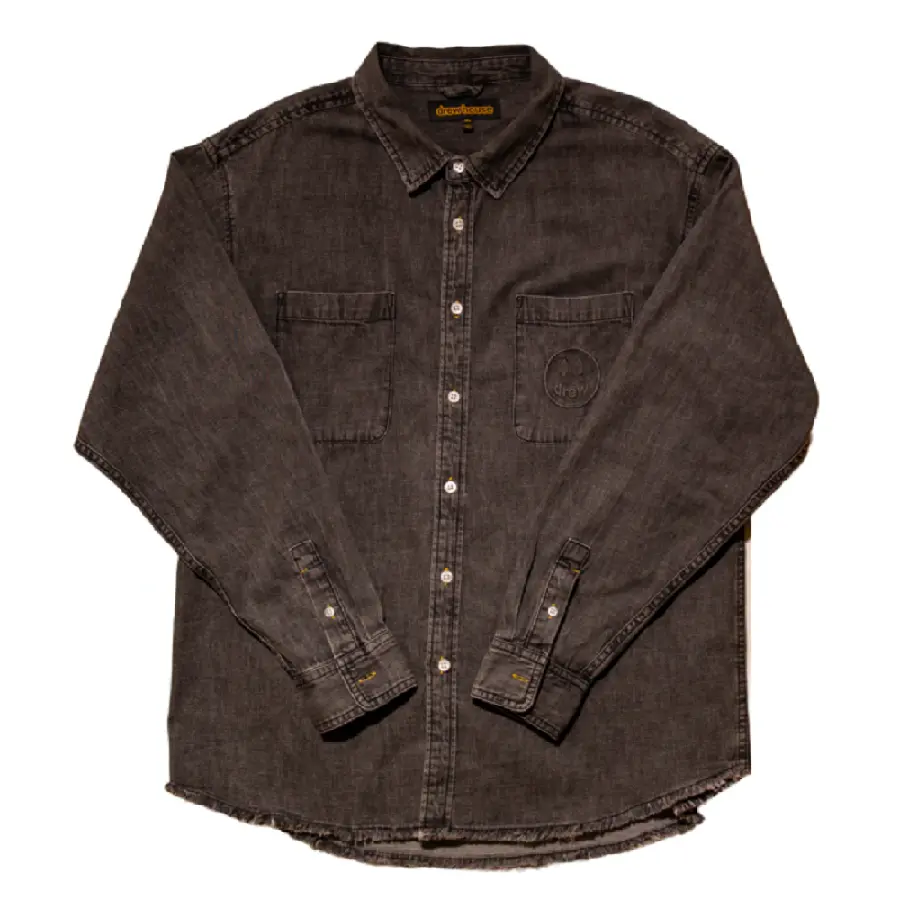 Áo Drew House Lightweight Denim ls Shirt Light Black