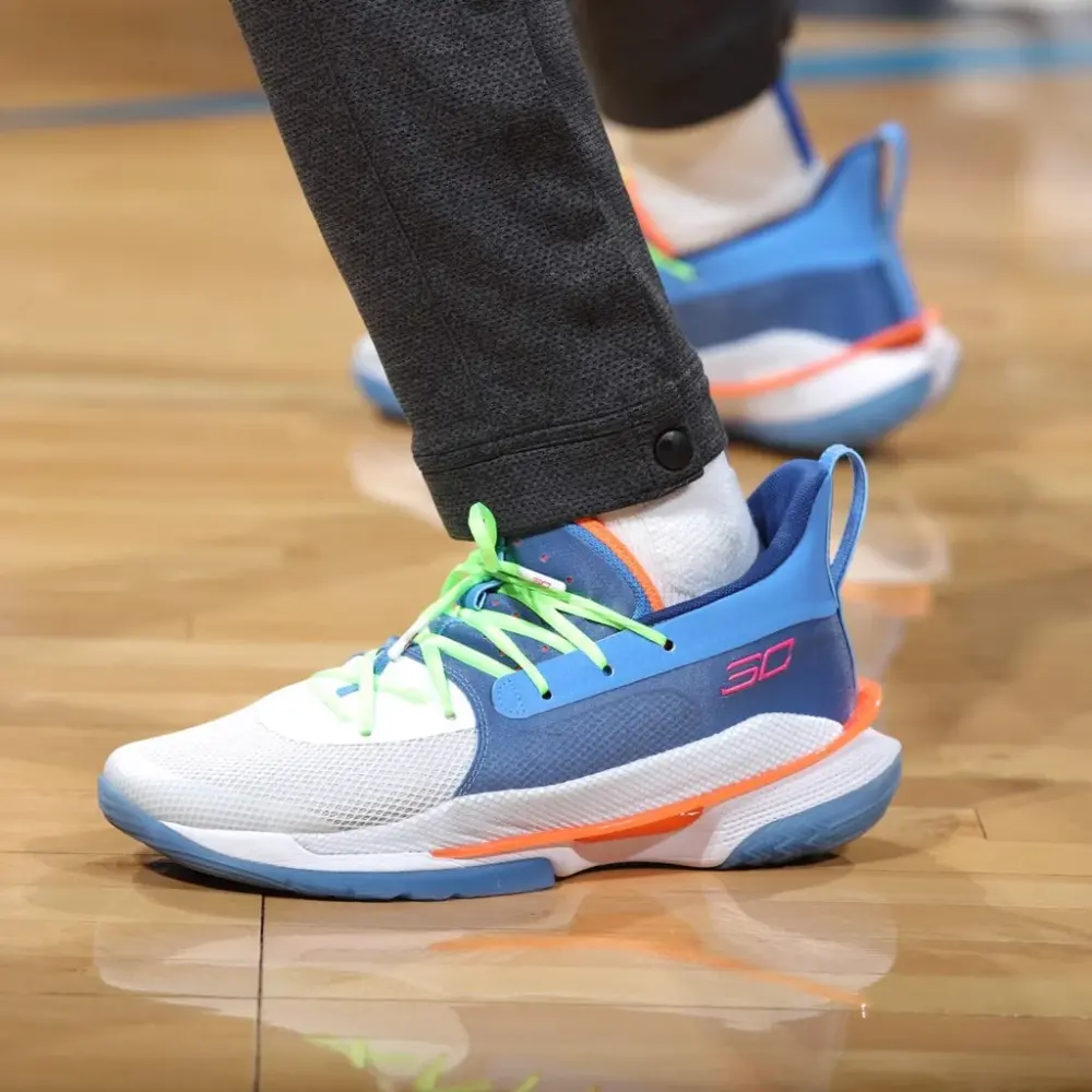 Giày Under Armour Curry 7 'Super Soaker' 3021258-404 - Ảnh 5
