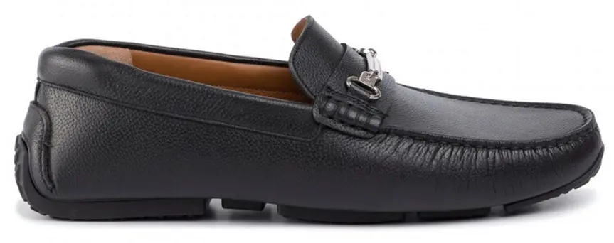 Giày BALLY Black Leather Driver Moccasins 6227955
