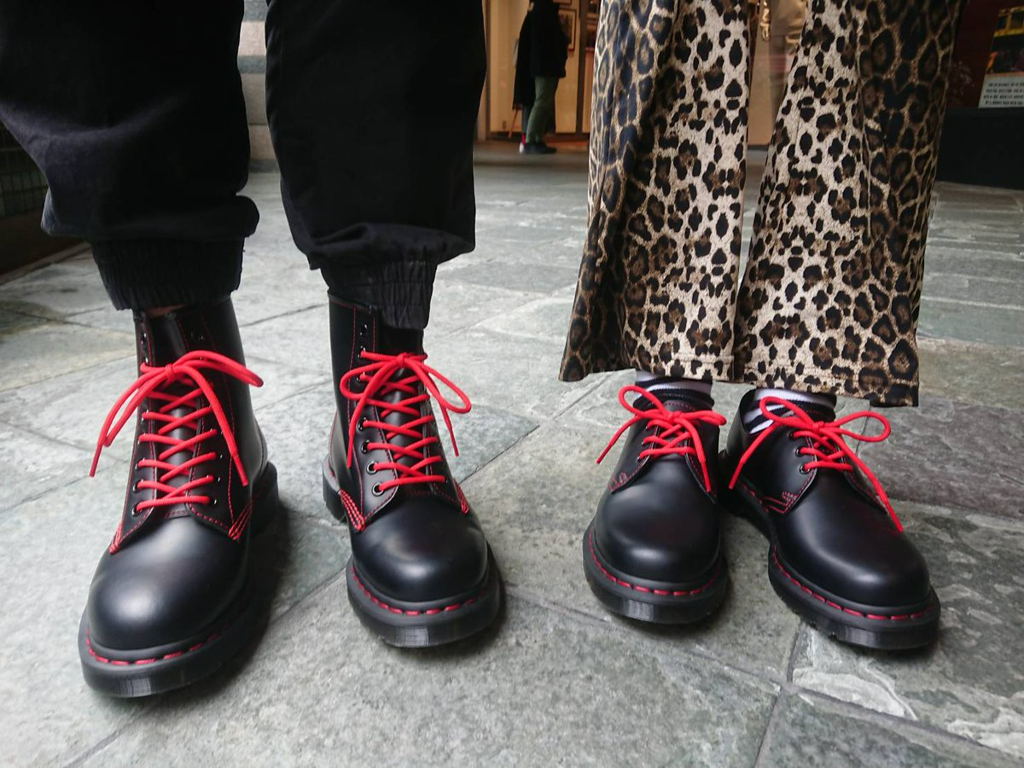 Giày Dr. Martens 1460 Contrast Stitch Ankle Boots 'Red' 25827001 - Ảnh 3