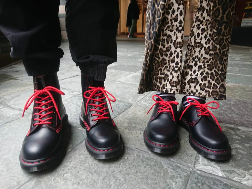 Giày Dr. Martens 1460 Contrast Stitch Ankle Boots 'Red' 25827001 - Ảnh 3