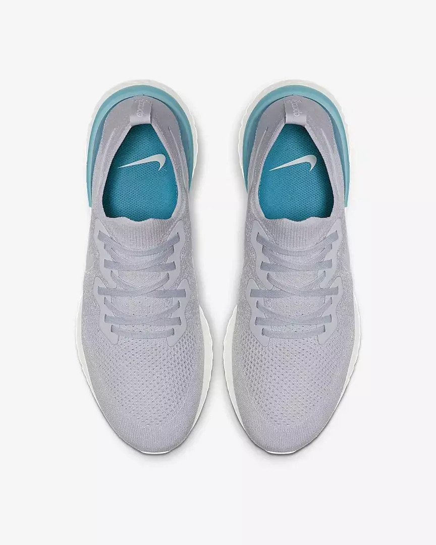 Giày Nike Epic React Flyknit 2 'Vast Grey Blue Lagoon' BQ8928-006 - Ảnh 3