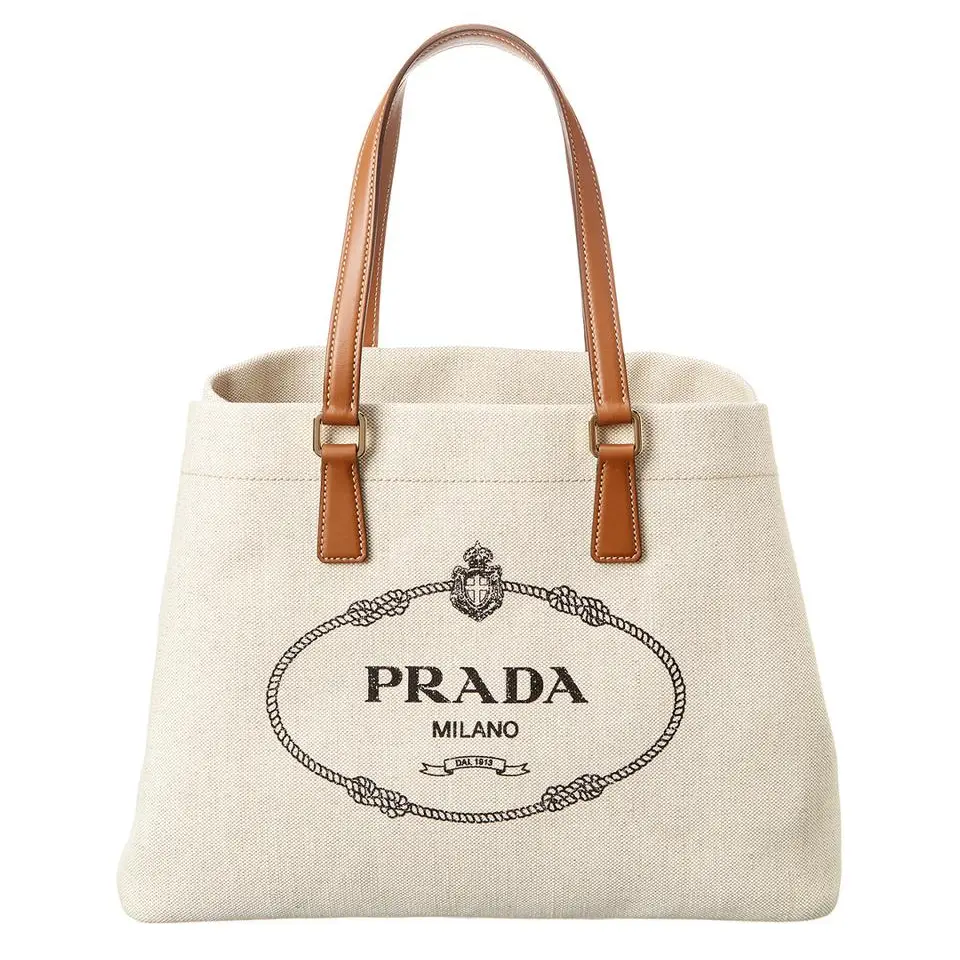 Túi Prada Women's Canvas Shopper Shoulder Bag 1BG355-2DLI-F0A5T