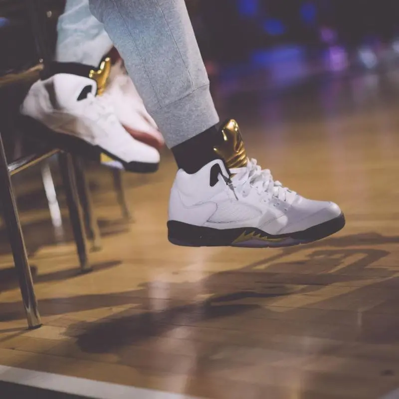 Alternative view of Giày Giày Nike Air Jordan 5 Retro 'Olympic 2016' 440888-133