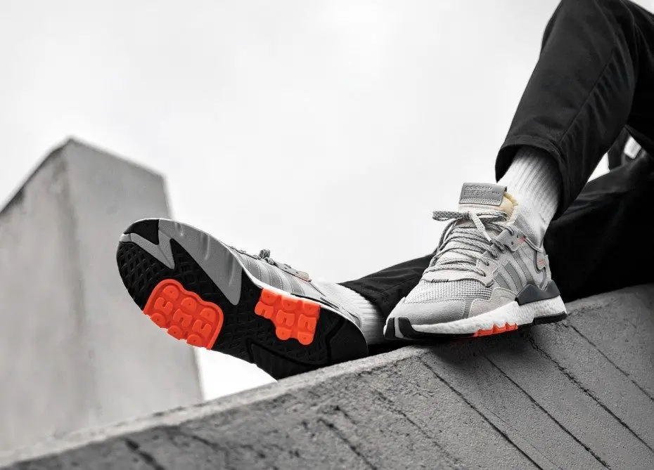 Giày Adidas Nite Jogger 'White Shock Red' F34123 - Ảnh 6