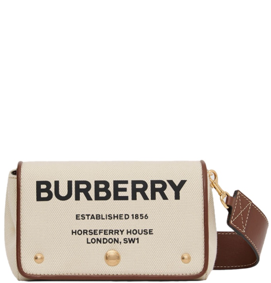 Túi Burberry Canvas And Leather Shoulder Bag 'Beige' 80518441