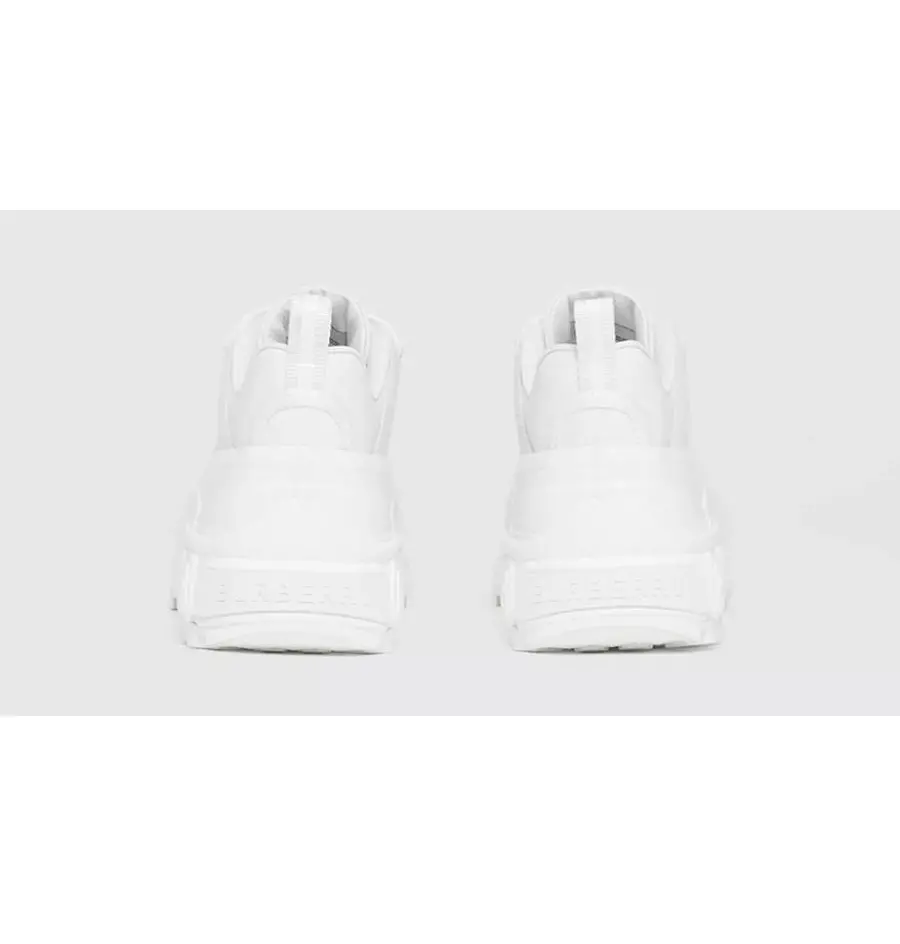 Giày Burberry Arthur Leather White 80372461 - Ảnh 4