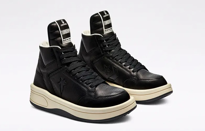 Giày Converse Rick Owens x TURBOWPN Mid 'Black Cloud Cream' 172342C - Ảnh 2
