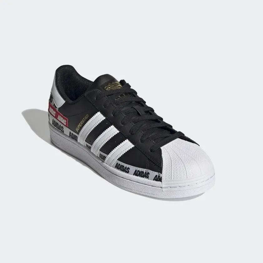 Giày Adidas Superstar 'Wordmark Heel Stripe Core Black' FX5559 - Ảnh 3