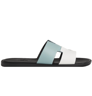 Dép Hermes Izmir Sandal 'Vert D'eau Blanc' H172460ZHVD390