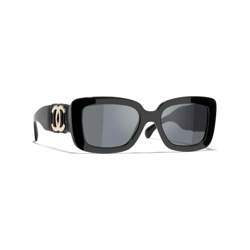 Kính Chanel Rectangle Sunglasses 'Black' A71480-X02123-S2214 - Ảnh 4