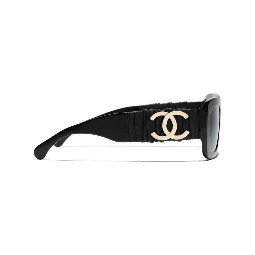 Kính Chanel Rectangle Sunglasses 'Black' A71480-X02123-S2214 - Ảnh 3